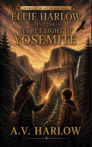 book cover for Ellie Harlow and the Secret Light of Yosemite