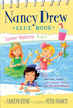 book cover for Nancy Drew Clue Book Summer Mysteries 3-in-1