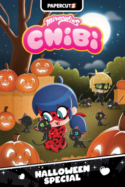 book cover for Miraculous Chibi Halloween Special