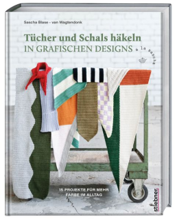 Buchcover für Tücher und Schals häkeln in grafischen Designs