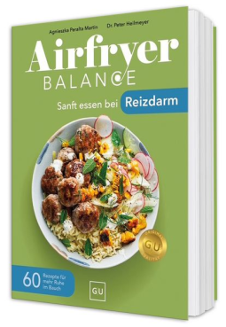 Buchcover für Airfryer Balance – Sanft essen bei Reizdarm