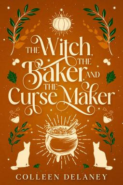 book cover for The Witch, the Baker, and the Curse Maker