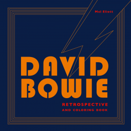 book cover for David Bowie Retrospective and Coloring Book