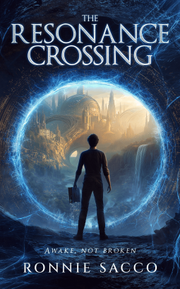 book cover for THE RESONANCE CROSSING