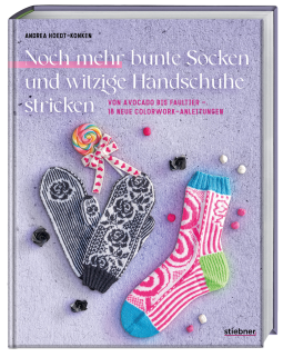 Buchcover für Noch mehr bunte Socken und witzige Handschuhe
