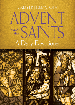 book cover for Advent with the Saints
