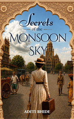book cover for Secrets of the Monsoon Sky