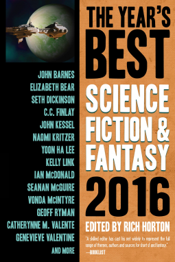 book cover for The Year's Best Science Fiction & Fantasy 2016 Edition