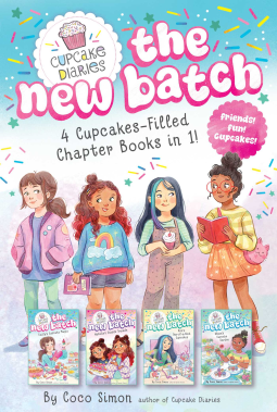 book cover for 4 Cupcake-Filled Chapter Books in 1!