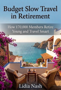book cover for Budget Slow Travel in Retirement