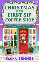 book cover for Christmas at the First Sip Coffee Shop
