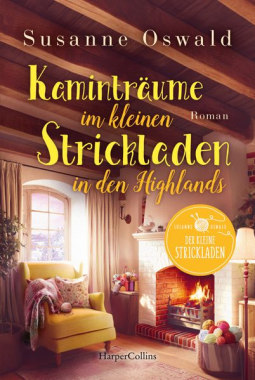 Buchcover für Kaminträume im kleinen Strickladen in den Highlands