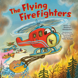 book cover for The Flying Firefighters