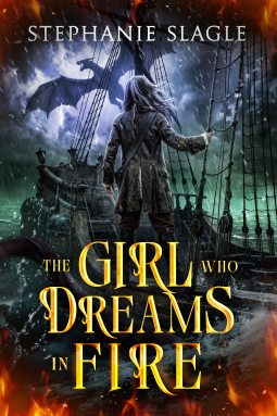 book cover for The Girl Who Dreams in Fire
