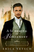 book cover for A Scheming in Parliament (Of Cloaks & Daggers 2)