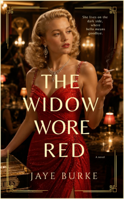 book cover for The Widow Wore Red