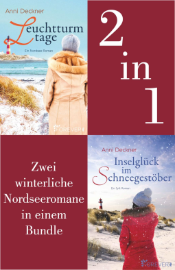 Buchcover für Leuchtturmtage // Inselglück im Schneegestöber