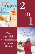 Buchcover für Leuchtturmtage // Inselglück im Schneegestöber