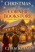 book cover for Christmas at the Corner Bookstore