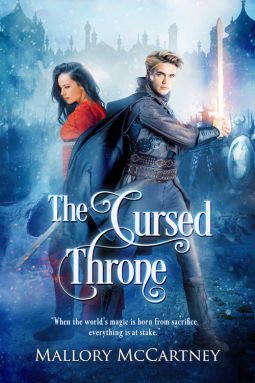book cover for The Cursed Throne
