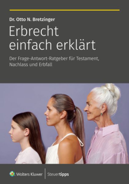 Buchcover für Erbrecht einfach erklärt