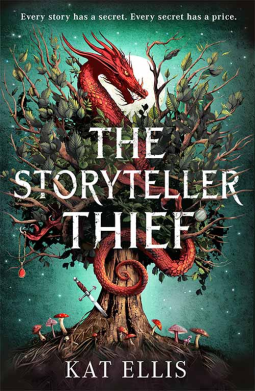 book cover for The Storyteller Thief