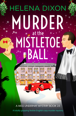 book cover for Murder at the Mistletoe Ball (A Miss Underhay Mystery Book 25)