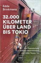 Buchcover für 32.000 Kilometer über Land bis Tokio