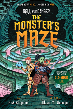 book cover for Roll for Danger: The Monster's Maze