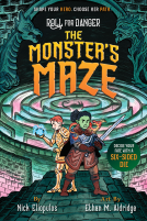 book cover for Roll for Danger: The Monster's Maze