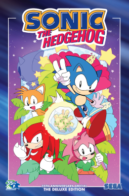 book cover for Sonic the Hedgehog: 35th Anniversary Special--The Deluxe Edition