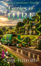 book cover for Genies for Hire: A Humorous Fantasy Adventure