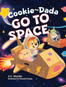 book cover for Cookie and Dada Go to Space