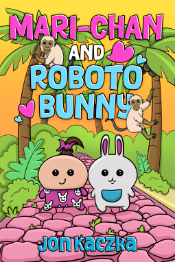 book cover for Mari-chan and Roboto Bunny