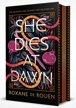 book cover for She Dies at Dawn
