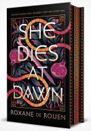 book cover for She Dies at Dawn