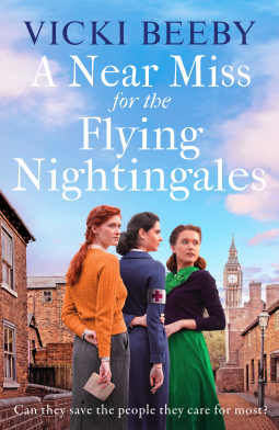 book cover for A Near Miss for the Flying Nightingales