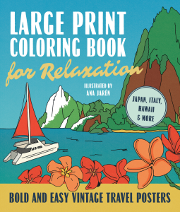 book cover for Large Print Coloring Book for Relaxation