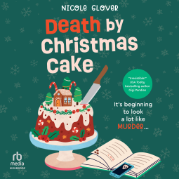 book cover for Death by Christmas Cake