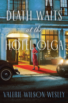book cover for Death Waits at the Hotel Olga
