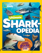 book cover for Nat Geo Kids Ultimate Sharkopedia