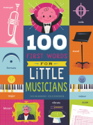 book cover for 100 First Words for Little Musicians
