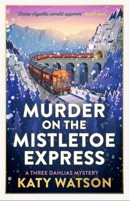 book cover for Murder on the Mistletoe Express