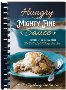 book cover for Hungry Is a Mighty Fine Sauce Cookbook