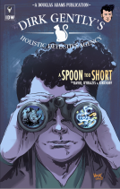 book cover for Dirk Gently's Holistic Detective Agency: A Spoon Too Short