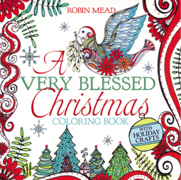 book cover for A Very Blessed Christmas Coloring Book