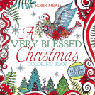book cover for A Very Blessed Christmas Coloring Book
