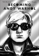 book cover for Becoming Andy Warhol