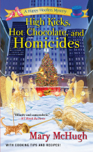 book cover for High Kicks, Hot Chocolate, and Homicides