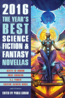 book cover for The Year's Best Science Fiction & Fantasy Novellas 2016